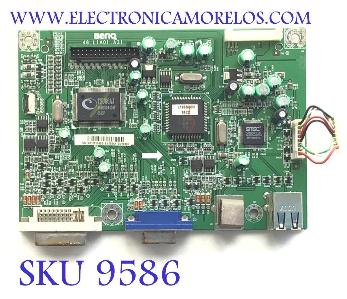 MAIN PARA MONITOR HP / NUMERO DE PARTE 55L1A01003 / 48.L1A01.A31 / NUMERO DE PANEL LTM190E4-L02 / MODELO HSTND-2B01